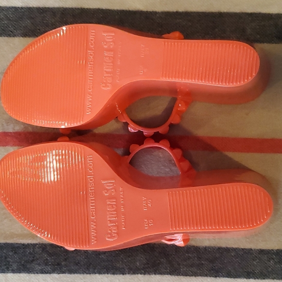 Carmen Sol Tonino Wedge Sandal Left Size 9/39 Right Size 10/40 - Picture 4 of 9
